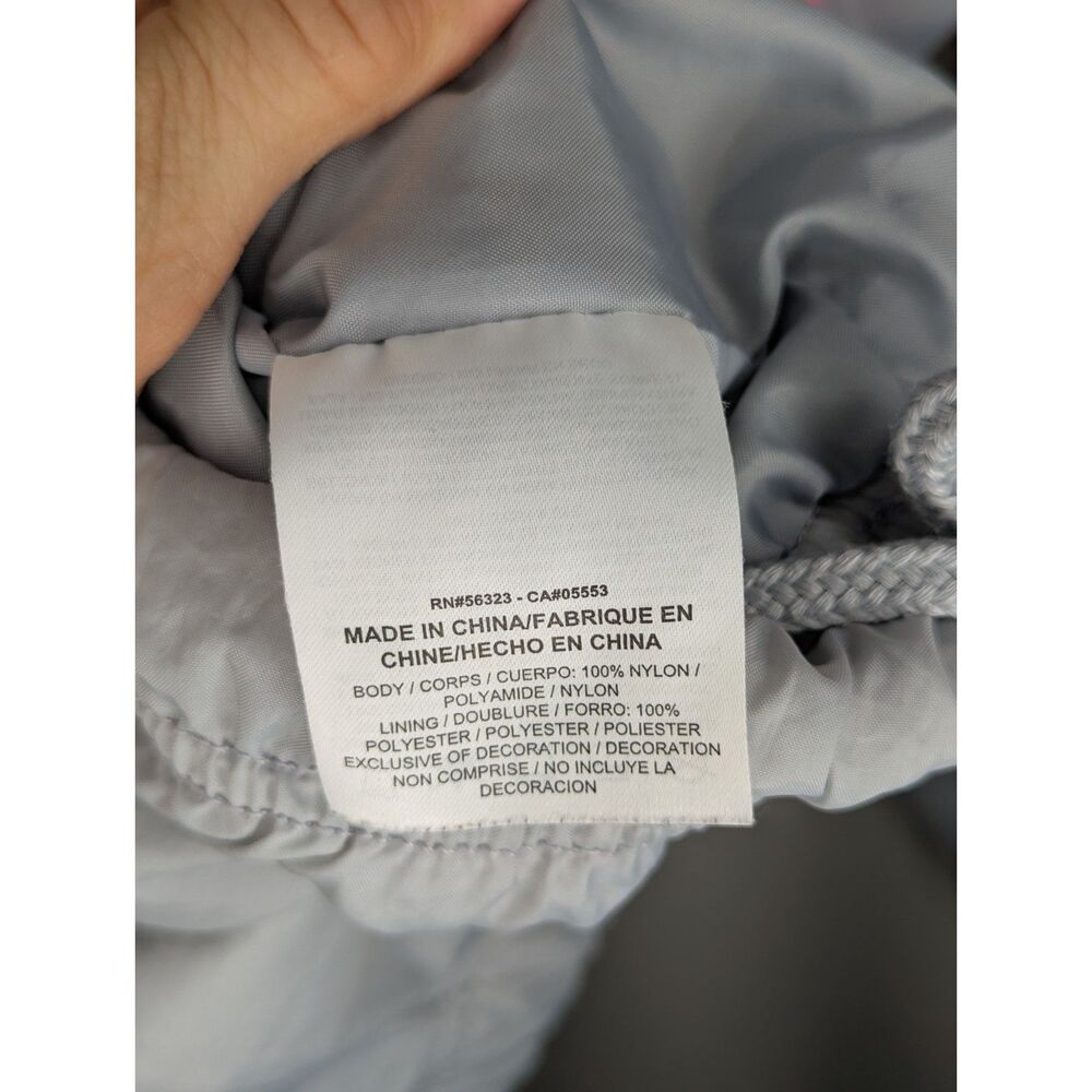 Nike Vaporwave Windbreaker Jacket Mens Medium Zip Gray Pink AJ2299-012 Packable - Picture 12 of 12
